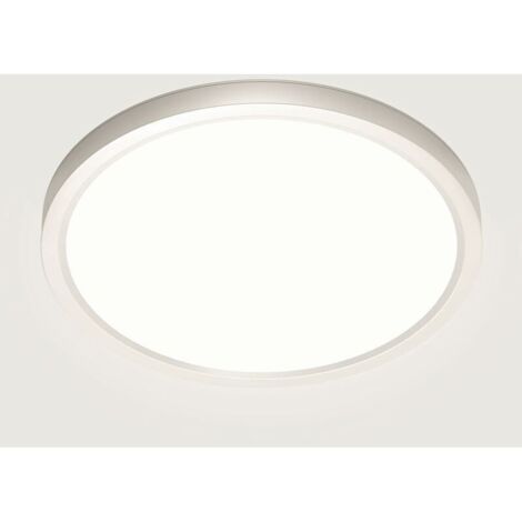 Plafonnier LED 28W 4500K Plafonnier LED Moderne Neutre pour Chambre Blanche Étanche IP44 22cm Convient pour Salle de Bain Chambre Cuisine Salon Balcon Couloir [Classe énergétique A++] (1/5)