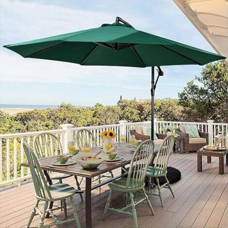 Housse de remplacement pour parapluie - 8 baleines - 3M - Imperméable - Résistant aux UV - Tissu de remplacement - Auvent de parapluie - Parapluie (Vert) (1/5)