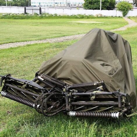 Housse de tondeuse à gazon autoportée imperméable et résistante aux UV et à la poussière Oxford en tissu pour tracteur de pelouse pour jardin extérieur - 170 x 61 x 117 cm (1/5)