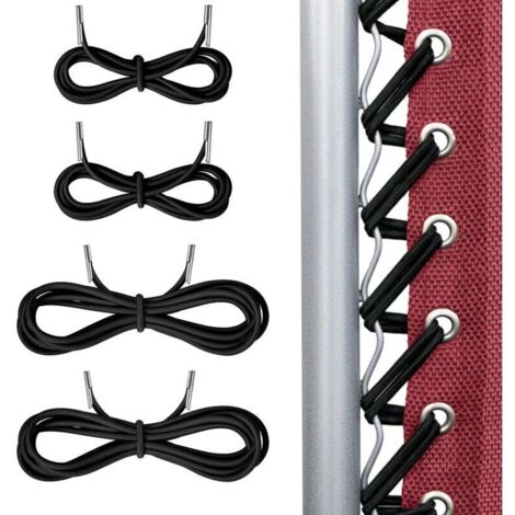 Ulisem Tendeur pour chaises longues, transats de jardin, transats de plage, transats, transats, Tendeur pour chaises Lafuma RSXA Merax, lot de 4, noir (1/4)