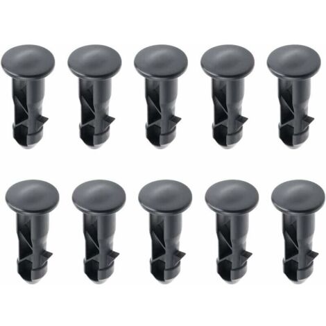 Ulisem 65 x18mm Lot de 10 Goupilles de Charnière Pour Couvercle de Poubelles à Roulettes En Plastique Noir Pour Poubelles Domestiques de 240 L et Commerciales (1/5)