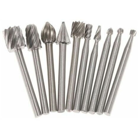 UlisemAccessoires De Meulage Electriques, Fraise Rotative Bits De Routeur , 10Pcs, 3Mm (1/4)