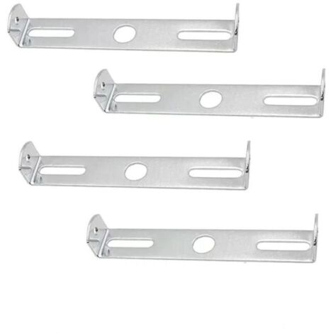 Ulisem Support Plaque Plafonnier,Accessoires Fixation Lustre,Support Fixation Plafonnier,pour Accessoires Support Lampe d'Éclairage Lustre Plafond Bureau à Domicile (Argent),4 Pièces (1/5)