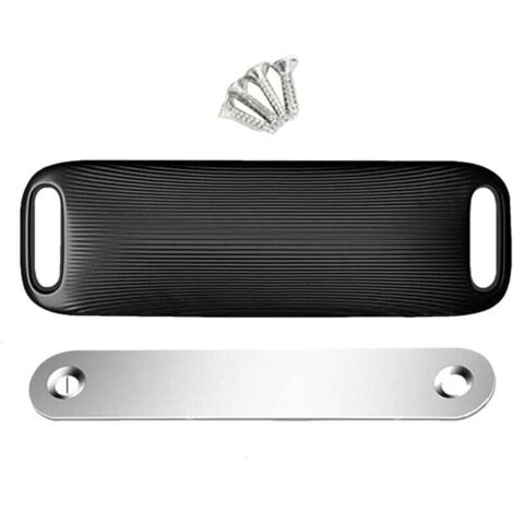 Ulisem Serrure magnétique noire pour armoire, 8 x 2,5 cm, ferme-tiroir, convient pour placard, cuisine, salon (1/4)
