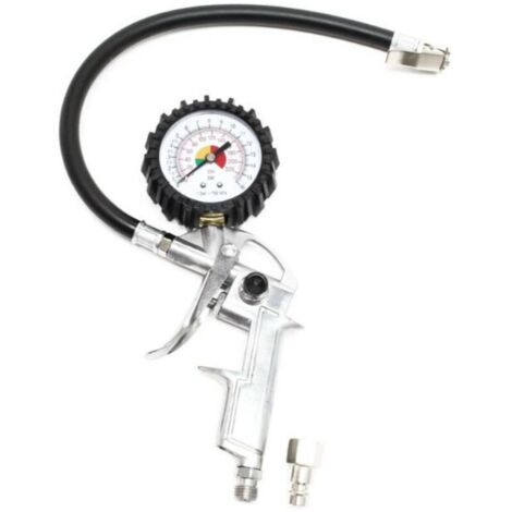 Ulisem Pistolet compresseur d'air 0-16 bar manomètre pour pneus de voiture moto (1/3)