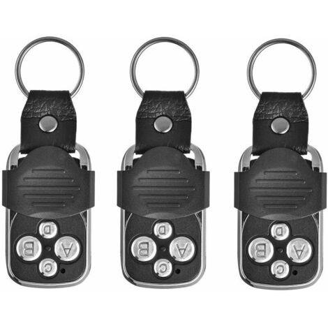 UlisemTélecommande[3 Pièce], éLectrique à Distance, pour Porte de Garage Télécommande Universelle 270-433.92MHz avec 4 Boutons Dupliquées (1/4)