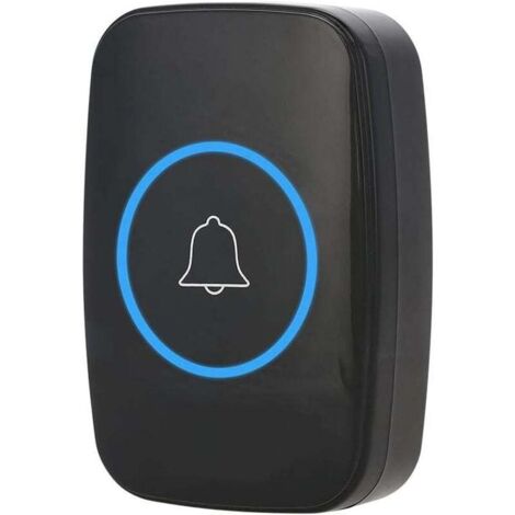Ulisemonnette de Porte sans Fil, Sonnette de Musique sans Fil LED émetteur Extérieur Récepteur Intérieur 300 M Télécommande (UE)(EU) (1/4)