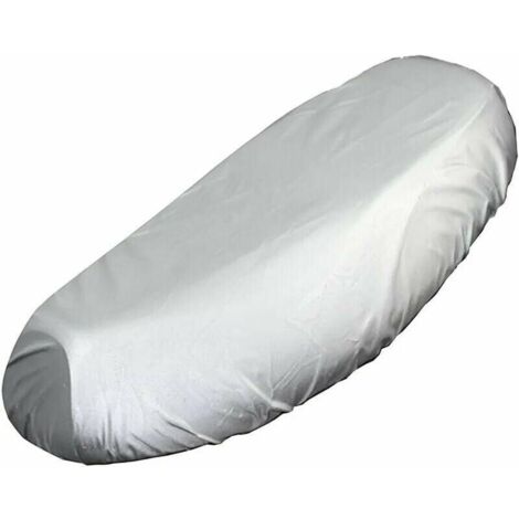 UlisemHousses de Siège pour Moto, Housses de Siège de Moto Universelles en Tissu Oxford tanche Protection Solaire Extérieure Housse de Siège de Moto Protection de Siège lastique,Argent S-51-55CM (1/4)