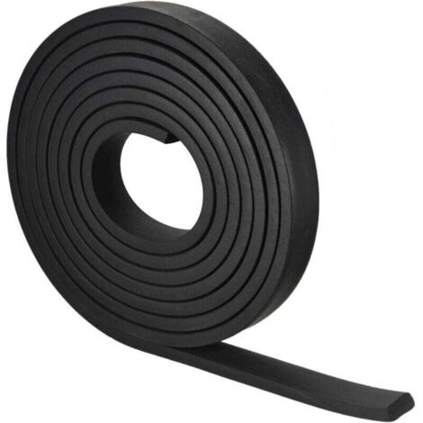 Bande Étanchéité Solide Rectangle Caoutchouc 30mm Large 10mm Épais Noir - 4m (1/4)