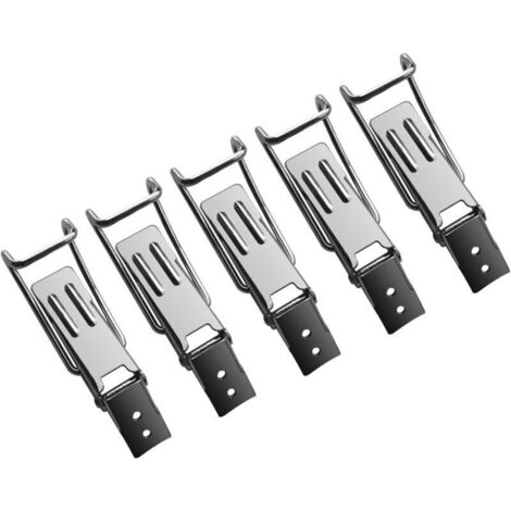 5 seaux d'aspiration verrouillables Clip d'aspirateur convivial Texture du seau Acier inoxydable Capacités multiples (1/4)