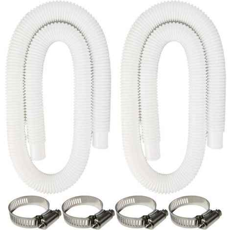 Ulisem Tuyau de Piscine, 2Pcs 32mm Tuyau pour Piscine Hors Sol, 150cm/59in Tuyau pour Pompe d (1/5)