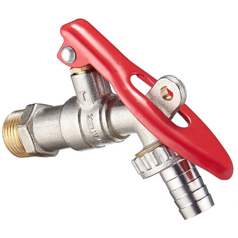 Ulisem Robinet En Laiton 1/2 Filet Robinet D'eau Robinet Buse Manuel Verrouillable Maison Jardin Extérieur Outil (1/5)