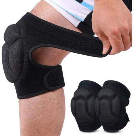 2 pièces Genouillères de Protection, Anti-collision Éponge Épaisse Genouillere pour Jardinage, Travaux, Jogging, VTT (1/4)