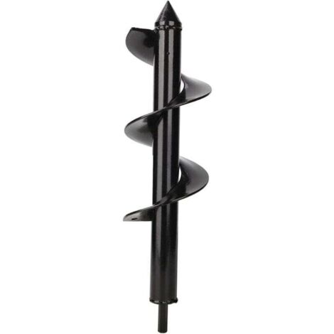 Ulisem8x30cm Tarière pour Perceuse, Tariere Jardin Perceuse, Forets de Jardin en Spirale, Outil de Plantation pour Faire Rapidement Trou et Planter des Fleurs Arbres Arbustes (1/4)