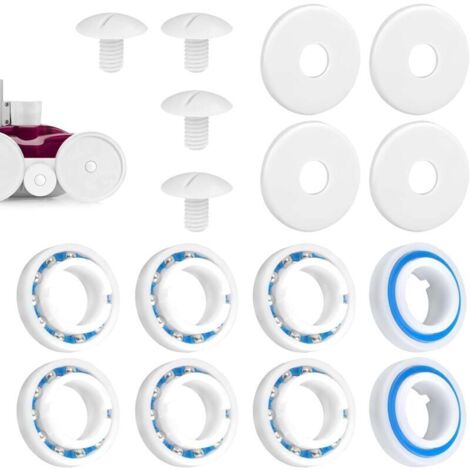 UlisemKit de Reconstruction de Nettoyeur de Piscine, Comprend 8 Roulements à Billes de Roue C60 4 Vis de Roue C55 et 4 Rondelles C64 Nettoyeur de Piscine Pièces de Rechange pour Polaris 280 180 (1/4)