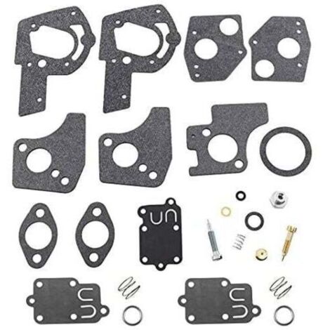 Kit de réparation pour carburateur - Membranes - Joint d'étanchéité pour Moteurs Briggs & Stratton 3 à 5 CV HP 495606 494624 135292 135232 135212 270026 272538 272538S 272637 (1/4)