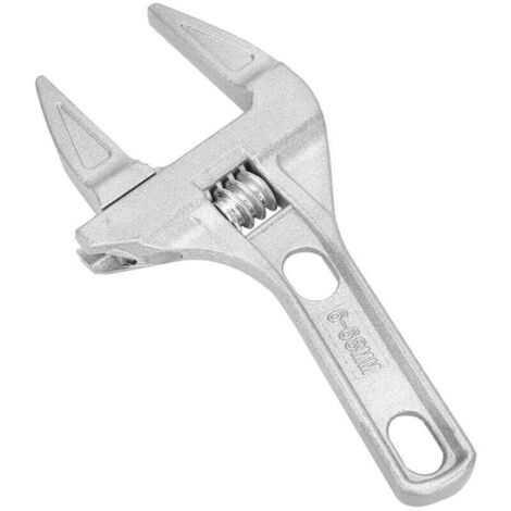 UlisemClé à molette, clé à large ouverture, clé de plombier légère en alliage d'aluminium robuste, clé à écrou, outil manuel pour évier de salle de bain (1/4)