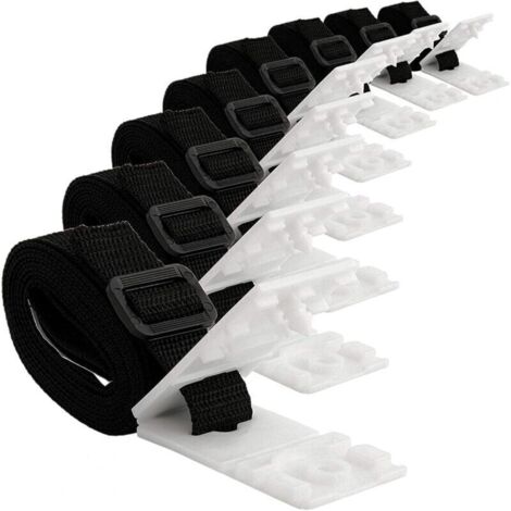 UlisemKit de fixation pour bâche solaire de piscine - 8 sangles de couverture solaire - Kit de sangles pour couverture solaire - Fixation de bobine de couverture - Taille : 8 pièces (1/4)