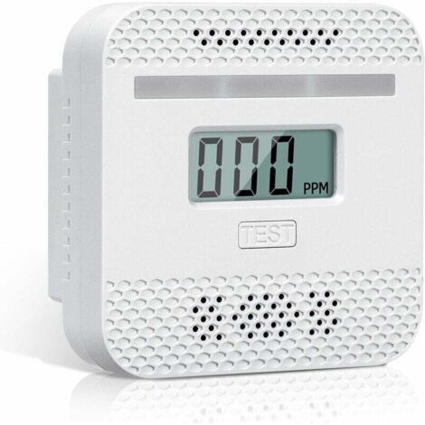 Ulisem Détecteur de Monoxyde de Carbone, Detector Monoxide Carbon Intelligent avec l'Écran LCD, Conforme à la Norme en 50291, avec Bouton de Test et Voyant d'état LED (Mini 1PC) (1/5)