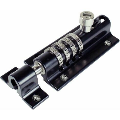 Ulisem Cadenas à combinaison à 4 chiffres, avec une finition noire élégante, idéal pour sécuriser vos biens. (1/4)