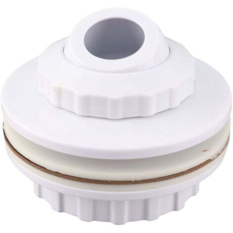 Ulisem Buse de piscine à œillet G2 filetage extérieur G1-1/2 filetage intérieur Buse de massage de piscine rotative à 360° Sortie d'eau de piscine spa Buse de baignoire de massage Dispositif de retour (1/4)