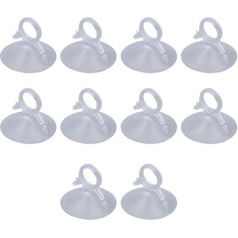 UlisemVentouse Transparente, 10 pièces Ventouse pour Panneau Solaire, Anneau de Traction en PVC, Anneau de Traction Robuste, Ventouse de Panneau Solaire Polyvalente pour Verre de Voiture (1/4)