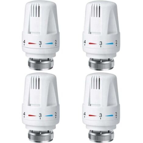 Ulisem Tête thermostatique de radiateur PCS, tête de thermostat de radiateur TRV M30 x 1,5, vanne thermostatique de radiateur, vannes de radiateur de radiateur pour système de chauffage pour la maison (1/4)