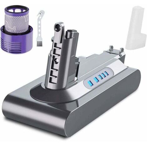 Enowelir Batterie de remplacement pour aspirateur Dyson V10 - 25,2V - 3900mAh - V10 Animal SV12 - V10 Absolute - V10 Motörhead - V10 Fluffy - V10 Total Clean (1/4)
