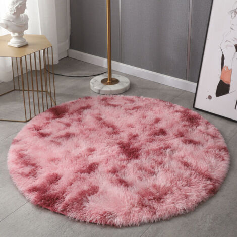 Tapis Rond Enfant Ultra Doux 100% Polyester Hypoallergénique Salon Chambre Fille Garçon Décoration Moderne Facile à Laver-160cm (1/4)