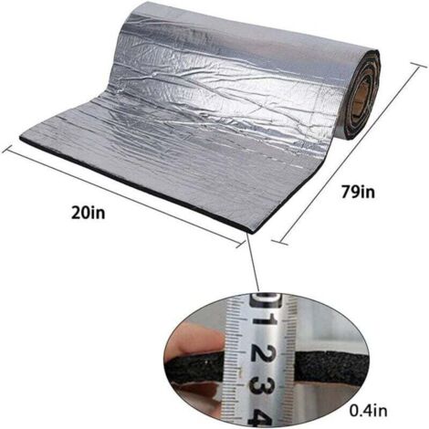 Tapis Isolant Acoustique Et Thermique – Alu, Pour Voiture, Camion, Maison, Garage, Insonorisation