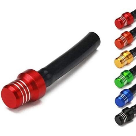 6 couleurs de tuyau de reniflard de valve de bouchon de réservoir de filtre à carburant de moto adapté pour CRF50 CR80 CR85 CR125R CR125R CR250R CRF250R pit tout-terrain vélo ATV tout-terrain (noir + (1/3)