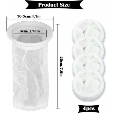Lot de 4 Filtres à Eau de Pluie pour Réservoir IBC 1000 litres, en Nylon avec Raccord pour Couvercle IBC (1/5)