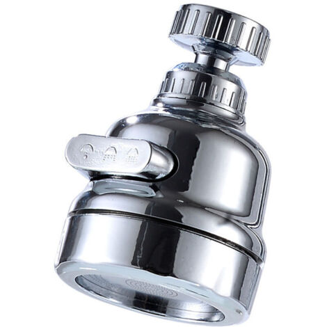 Aérateur de robinet de cuisine pivotant à 360° – Aérateur universel, compatible avec 3 modes de débit, anti-éclaboussures et économe en eau, filtre à eau, robinet de cuisine et de salle de bain (3 mod (1/5)