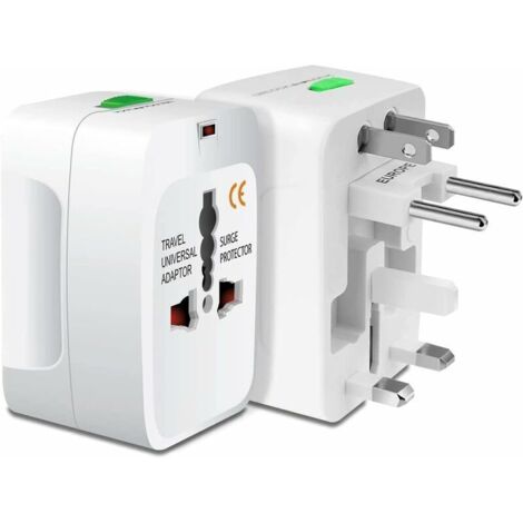 Adaptateur de Voyage Adaptateur Universel, Adaptateur Prise Anglaise – Prise France vers USA, Adaptateur Voyage 150 Pays Adaptateur de Prise International pour Anglaise Europe Americaine Australie (1/4)