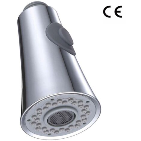 Douchette Robinet Cuisine 2 Jets Tête de Robinet de Rechange Douchette pour Robinet Remplacement Douchette pour Mitigeur Cuisine, placage, G1/2"/61001 (1/5)