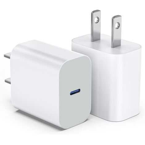Chargeur USB-C 20 W pour iPhone 17/16 – Chargeur mural à charge rapide avec adaptateur secteur USB-C pour iPhone 17/16/16 Pro Max/16 Plus/15/14/13/12/11/Xs/X et iPad Pro (1/5)