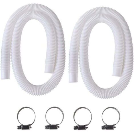 Tuyau de piscine 32 mm, 2 pièces tuyau de piscine hors sol, tuyau de remplacement de 150 cm pour Intex 330 GPH, 530 GPH et 1000 GPH (1/4)