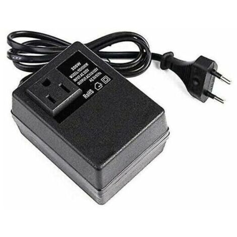 Transformateur 220V à 110V, 200W, avec prise européenne, pour une tension réduite. (1/4)