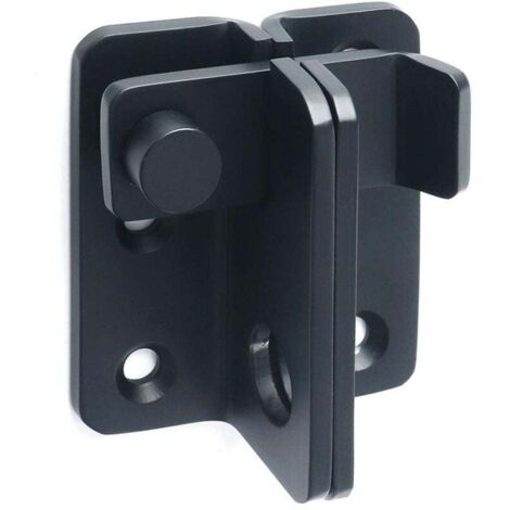 Verrou Porte Coulissante Serrure Volet Loquet Porte Verrou Portail à Bascule Boulon avec Vis pour Porte, Fenêtre, Placard et Jardin, Finition Noir Mat en Acier Inoxydable (1/3)