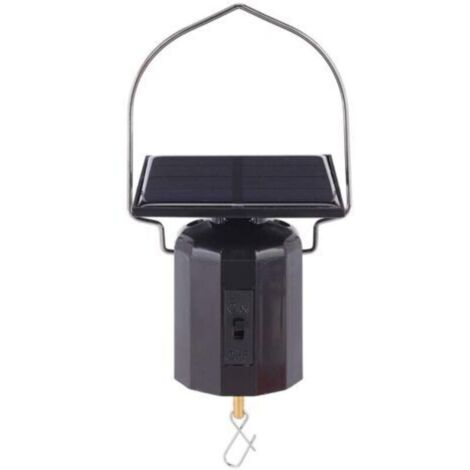 Moteur de carillon éolien à énergie solaire, ornement de carillon éolien, moteur rotatif suspendu pour jardin, patio, décoration de pelouse (1/4)