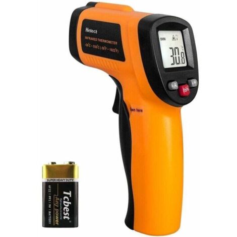 Thermomètre infrarouge laser sans contact, de -50 °C à 550 °C, écran LCD rétroéclairé (non destiné aux humains) (1/4)