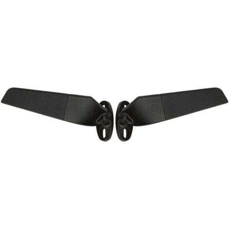 XVX 2PCS Rétroviseur latéral Rotatif Ajustable, Aile de rétroviseur en métal modifié pour Moto avec Goujon Amovible, Rétroviseur de Moto à Vision élargie pour Ninja 250, Suzuki, ZX10R