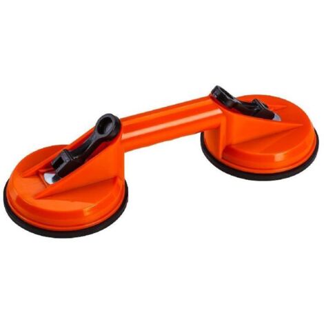 Palonnier à ventouses - capacité de 50 kg - avec deux ventouses - levier de verrouillage et fonction de déverrouillage rapide - pour le transport d'objets lourds et encombrants (1/2)