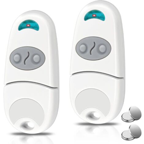 Télécommande pour Portail, 2 Packs télécommande Portail 433,92 MHz, télécommande C@ME 2 canaux Compatible avec EE EV, NA, 432M(Comprend 2 Piles supplémentaires) (1/5)
