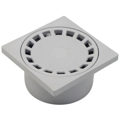 Siphon de sol avec grille ronde pour salles de bains 100 x 100 mm (1/5)