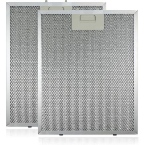 Filtre à graisse métallique pour hotte aspirante (Argent, 320 x 260 mm, 2 pièces) (1/5)