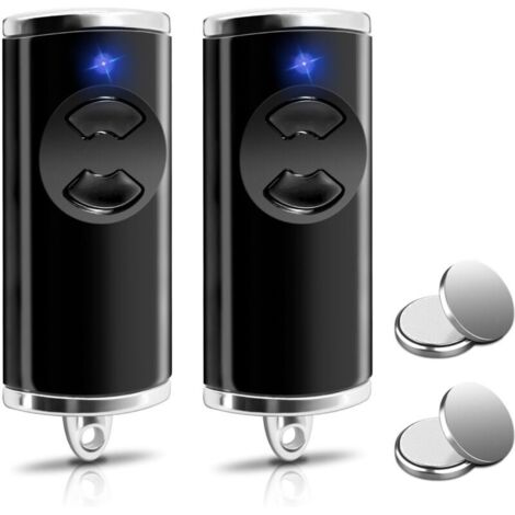 Lot de 2 ouvre-porte de garage 868,3 MHz pour émetteur manuel Hormann BS HSE-4-868-BS, HSE2-868-BS, HS4-868-BS, HS1-868-BS, HSS4-868-BS, HSP4-868-BS, 2 canaux