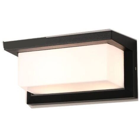 Led Applique Murale Extérieur Avec Détecteur De Mouvement, 18 W Éclairage Extérieur Ip65 Étanche Carré Radar Induction Contrôle Lumière Pour Patio Balcon Garage Garage Atelier (Blanc chaud) (1/5)