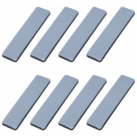 XVX Patins Meubles Lourds Patins Téflon Auto-adhésif Rectangle Anti-vibration Patins Glisseurs pour Meubles Bleu/Black Dérapage Super planeurs (8 Pièces 25mm100mm) (1/4)