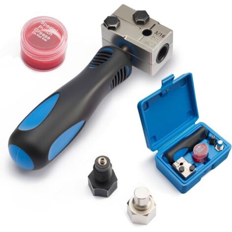 Appareil Tuyau Frein Cuivre de Frein pour Sertissages DIN, 4,75 mm, Kit Universel d'appareils à sertir Les Conduites de Frein, pour Climatisations, Conduites de Véhicules, Tubes Carrés (1/5)